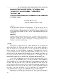 Báo cáo nghiên cứu khoa học: "  HÀNH VI CHIẾN LƯỢC GIỮA CÁC CHÍNH PHỦ TRONG VIỆC HÀNH THÀNH CHÍNH SÁCH THƯƠNG MẠI"