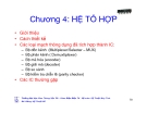 Bài giảng kỹ thuật số - Chương 4