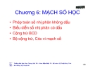 Bài giảng kỹ thuật số - Chương 6