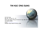 BÀI GIẢNG TIN HỌC ỨNG DỤNG - CHƯƠNG 2