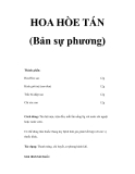 HOA HÒE TÁN (Bản sự phương) 