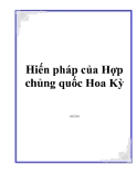 Hiến pháp của Hợp chủng quốc Hoa Kỳ