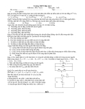 Đề  kiểm tra 1 tiết Lý - THPT Hậu Lộc 1