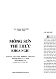 Mông Sơn Thí Thực Khoa Nghi - Nguyễn Văn Thoa Phần 1