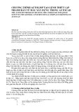 Báo cáo nghiên cứu khoa học: "CHƯƠNG TRÌNH AUTOLISP TẠO LỆNH THIẾT LẬP NHANH BẢN VẼ MẪU XÂY DỰNG TRONG AUTOCAD"