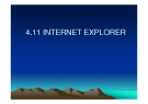 CHƯƠNG 6: INTERNET EXPLORER