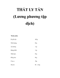 THẤT LY TÁN (Lương phương tập dịch) 