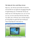 Thủ thuật gởi video email bằng webcam 