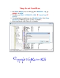 Thủ thuật Windows XP: Tăng tốc mở StartMenu.