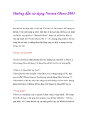 Thủ thuật sử dụng máy tính: Hướng dẫn sử dụng Norton Ghost 2003
