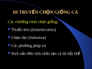 Chương 5: DI TRUYỀN CHỌN GIỐNG CÁ