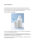 Uống sữa phải biết cách