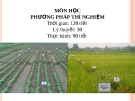 Phương pháp thí nghiệm