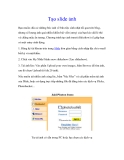 HƯỚNG DẪN LÀM BLOG_TẠO SLIDE ẢNH