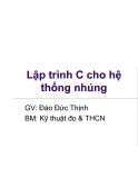 Lập trình C cho hệ thống nhúng  