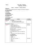 Giáo án tiếng anh 7 học kì 1 