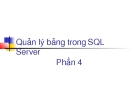 Cơ sở dữ liệu căn bản - Bài 4