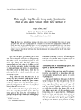 Báo cáo nghiên cứu khoa học: "Phân quyền và phân cấp trong quản lý nhà nước Một số khía cạnh lý luận - thực tiễn và pháp lý"