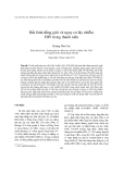 Báo cáo nghiên cứu khoa học: " Bất bình đẳng giới và nguy cơ lây nhiễm HIV trong thanh niên"