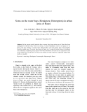 Báo cáo nghiên cứu khoa học: "Notes on the water bugs (Hemiptera: Heteroptera) in urban areas of Hanoi"