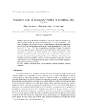 Báo cáo nghiên cứu khoa học: "Simulation study of microscopic bubbles in amorphous alloy $Co_{81.5}B_{18.5}$"