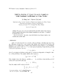 Báo cáo nghiên cứu khoa học: "Stability Radius of Linear Dynamic Equations with Constant Coefficients on Time Scales"