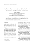 Báo cáo nghiên cứu khoa học: "Application of hydro-mathematical models for flood forecast and inundation warning of Tra Khuc-Ve River basins"