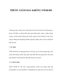 THUỐC GIẢM ĐAU KHÔNG STEROID 