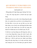 Báo cáo nghiên cứu khoa học: "QUY CHẾ PHÁP LÝ VỀ HOẠT ĐỘNG CUNG ỨNG DỊCH VỤ PHÁP LÝ QUA NGÂN HÀNG NGÔ QUỐC KỲ"