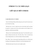 STRESS VÀ CÁC RỐI LOẠN LIÊN QUAN ĐẾN STRESS 