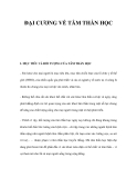 ĐẠI CƯƠNG HỌC VỀ TÂM THẦN HỌC 