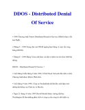 Tìm hiểu DDOS - Distributed Denial Of Service