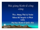 Bài giảng Kinh tế công cộng - Chương 5