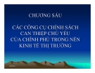 Bài giảng Kinh tế công cộng - Chương 6