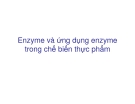 Enzyme và ứng dụng enzyme trong chế biến thực phẩm