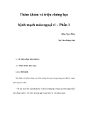 Thăm khám và triệu chứng học bệnh mạch máu ngoại vi – Phần 1 