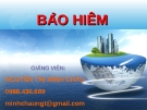 Bài giảng môn BẢO HIỂM (CHƯƠNG 1)