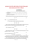 Báo cáo khoa học: "Giải bài toán dẫn nhiệt không ổn định tổng quát bằng ph-ơng pháp phân ly biến số"