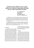 Báo cáo khoa học: "Nghiên cứu ảnh h-ởng của chất l-ợng bơm cao áp tới độ suy giảm l-ợng cấp nhiên liệu chu trình trong động cơ Diesel"