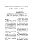 Báo cáo khoa học: "ph-ơng pháp thiết kế nâng cấp mặt đ-ờng bêtông xi măng"