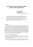 Báo cáo khoa học: "VấN Đề HOàN THIệN Hệ THốNG PHầN MềM TRợ GIúP THIếT Kế ĐƯờNG ÔTÔ"
