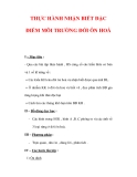 Giáo án ĐỊa lý lớp 7 : Tên bài dạy : THỰC HÀNH NHẬN BIẾT ĐẶC ĐIỂM MÔI TRƯỜNG ĐỚI ÔN HOÀ 