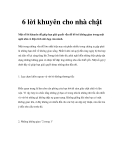 6 lời khuyên cho nhà chật  