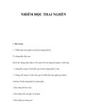 NHIỄM ĐỘC THAI NGHÉN 