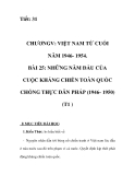 GIÁO ÁN LỊCH SỬ 9_Tiết: 31  