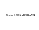 Bài giảng dẫn xuất Hydrocacbone - AMIN-MUỐI DIAZONI part 1