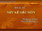 NỨT KẼ HẬU MÔN