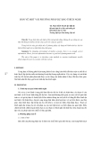 Báo cáo khoa học: "BÀN VỀ MỘT VÀI PHƯƠNG PHÁP DỰ BÁO THÍCH NGHI"