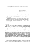 Báo cáo khoa học: "VÀI NÉT VỀ THỰC TRẠNG HOẠT ĐỘNG LOGISTICS TRONG CÁC DOANH NGHIỆP SẢN XUẤT CỦA VIỆT NAM"