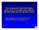 Bài giảng điều trị HIV - Chăm sóc giảm nhẹ cho bệnh nhân HIV/AIDS  part 2